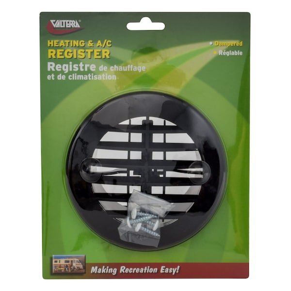 Valterra ROUND REGISTER, BLACK, CARDED A10-3353VP - main